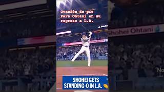 Ovación de pie para Ohtani en su regreso a LA standingovation losangeles ohtani 5050 mlb [upl. by Nathaniel]