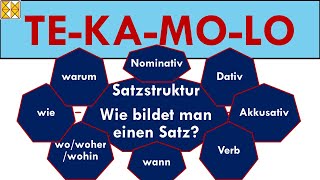 Satzstruktur im Deutschen  Wie bildet man einen Satz  TEKAMOLO mit Dativ und Akkusativ [upl. by Tamera]