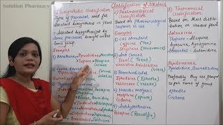 Class 48  Alkaloid Part 04  Types of Alkaloids  Classification of Alkaloids Parts 02 [upl. by Hauser133]