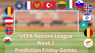 UEFA Nations League Week 1 Predictions of Friday´s Matches  upampdownmain [upl. by Lokcin567]