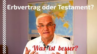 Erbvertrag besser als Testament [upl. by Bernard]