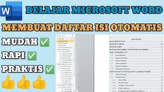 Cara Membuat Daftar Isi Otomatis Di Microsoft Word [upl. by Swerdna]