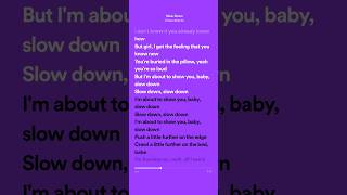 Chase Atlantic Slow Down  Lyrics [upl. by Irret]