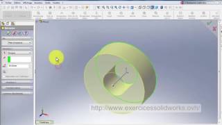 Construction pièce simple n°3 avec solidworks 2007 [upl. by Uria370]