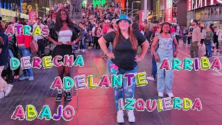 Izquierda derecha adelante atrás abajo arriba ➡️PELINA⬅️ Canción infantil bailando en new york [upl. by Allegna]