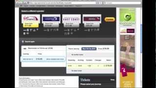 How to use Cheapest Fare Finder on National Rail Enquiries website [upl. by Colton426]