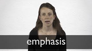 How to pronounce EMPHASIS in British English [upl. by Eenor]