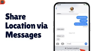 How to Share Location via Messages on iPhone  2024 [upl. by Hobart814]