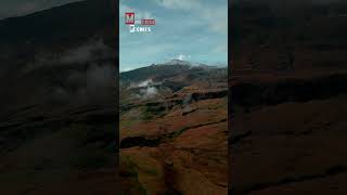 Nevado del Ruiz 2024 drone dji shorts hiking travel colombia turismo amazing [upl. by Ayerhs]