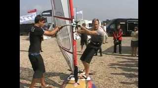 Windsurfing lessonsCarve jibe by Peter Hart 2 NATIONAL WINDSURFING FESTIVAL [upl. by Ebony]