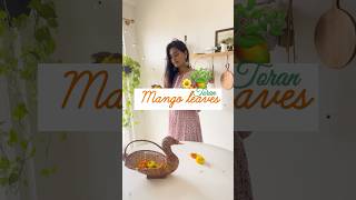 Mango leaves తోరణం  DIY toran toranam shorts mangoleaftoran mangoleaves mangoleafdecoration [upl. by Alohs]