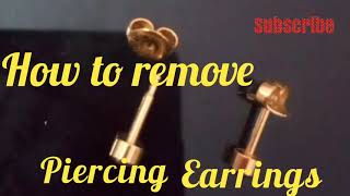 How to remove the gun shooted Earrings with 10 seconds Easily [upl. by Firestone]