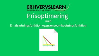 Optimal mængde og pris Groms  Gromk [upl. by Laemsi]