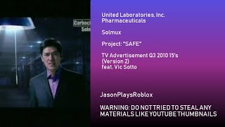 Solmux with Vic Sotto quotSAFEquot TV commercial in 2010 15 seconds Version 2 [upl. by Ielerol]