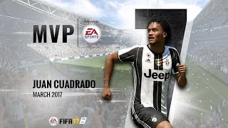 Juan Cuadrado March MVP powered by EA [upl. by Ardnoid]