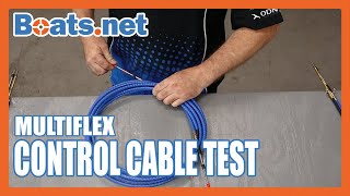 Multiflex Control Cables  Outboard Control Cable Test  Control Cables for Boat  Boatsnet [upl. by Orsa]