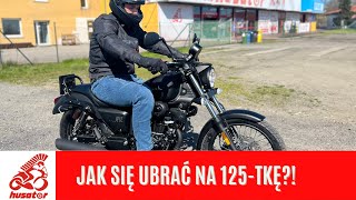 Jak się ubrać na motocykl o pojemności 125 na przykładzie Junaka M12 Vintage [upl. by Enywtna]