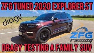 2020 Ford Explorer ST Dragy hits and launches in a sleeper family SUV with a ZFG Racing tune [upl. by Ajssatan]