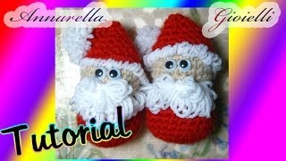 Tutorial amigurumi  Babbo Natale uncinetto  How to crochet Santa Claus SUB ENG [upl. by Amla]