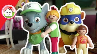 Paw Patrol Bagger am Teich  Muldenkipper  Planierraupe Playmobil Film deutsch von Familie Hauser [upl. by Ahseyn422]