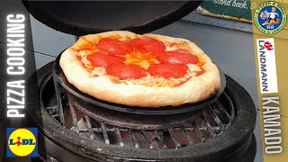 Kamado Pizza Cooked Fast on The Lidl Mini Landmann Grill Chef Kamado BBQ Done Fast [upl. by Gerhardt12]