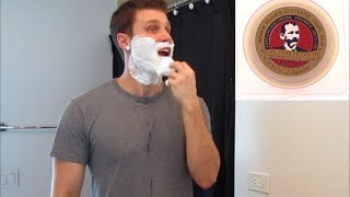 Colonel Conk Bay Rum Shaving Soap  Shave Review [upl. by Rooney]