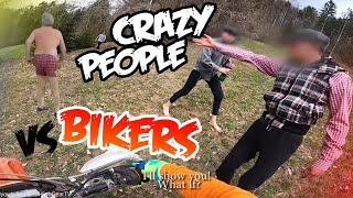 Stupid Angry People Vs Dirt Bikers 2023  Angry Man Attack Biker [upl. by Haraj]