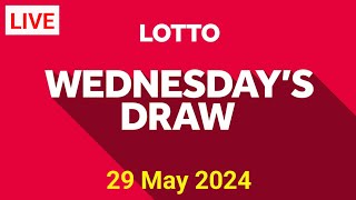 The National Lottery Lotto draw Result from Wednesday 29 May 2024  Lottoresultslive [upl. by Naruq]