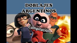 Los increíbles  Doblajes argentinos Fedebpolito [upl. by Ahtnahc]