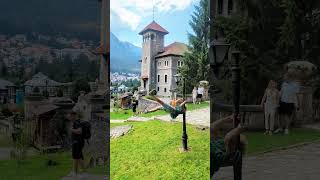 I did Pole Dancer on Wednesday Castle Nevermore Academy wednesday castle calisthenics poledance [upl. by Atileda]