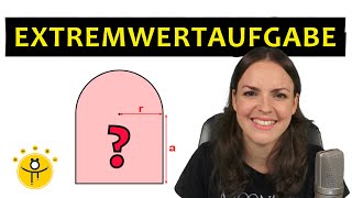 Extremwertaufgabe Beispiel – Extremwertaufgaben maximaler Flächeninhalt [upl. by Halette]