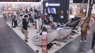 KOMODER France Fauteuil de massage  Une Explosion de Bienêtre au Salon Home de Bordeaux [upl. by Noivax]