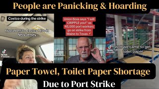 People are Hoarding Paper Towel and Toilet Paper due to Port Strike Tik Tok Rants [upl. by Arahas515]