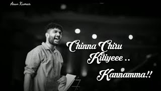 Sid Sriram New Song Chinanjiru Lyrical Video  Kannama  Bharathi Lyrics [upl. by Nabla998]