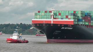 Containerschiff quotZIM ROTTERDAMquot 10 067 TEU in Hamburg [upl. by Moneta]