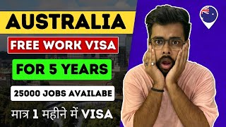 Australia Free 5 Year Work Visa 2024  Australia Jobs for Indians  Public Engine [upl. by Anibla]