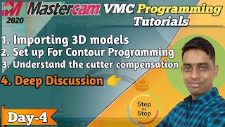 Mastercam 2023 Contour Programming A StepbyStep Guide for Beginners manufacturing mastercam [upl. by Otsirave509]