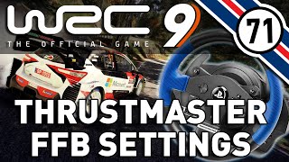 WRC 9 Force Feedback Settings  Thrustmaster T150 TMX T300 RS [upl. by Mckenna238]