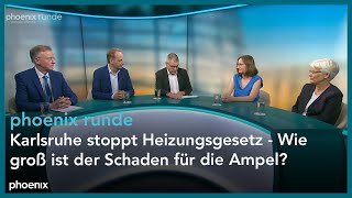 phoenixRunde Karlsruhe stoppt Heizungsgesetz  Wie groß ist der Schaden für die Ampel [upl. by Bellamy]