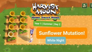 Sunflower Mutation  White Night  Harvest Moon Home Sweet Home  Android Gameplay  Mobile [upl. by Quickel]