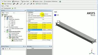 Ansys MechanicalDefine a path to get a result [upl. by Eugaet]