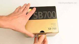 Speedlightsnet Unboxing Nikon SB700 Speedlight Flash [upl. by Rimola]