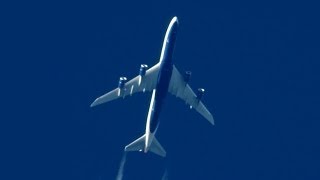 British World Cargo B7478F Contrails [upl. by Orth491]