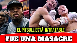 LA PRIMERA REACCIÓN DE GERVONTA DAVIS TRAS EL TREMENDO KO DE PITBULL CRUZ A ROLLY ROMERO [upl. by Enyal935]