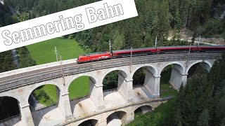 Semmering Bahn zwischen dem quotKalte Rinne Viaduktquot und dem quotKrausel Viaduktquot in 4K [upl. by Annol]