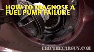 How To Diagnose A Fuel Pump Failure  EricTheCarGuy [upl. by Phylys]