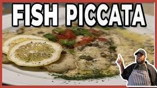 Flounder Piccata Recipe by Chef Karl Pan seared Flounder Recipe [upl. by Hayouqes]