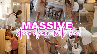 MASSIVE DEEP CLEAN WITH ME  EXTREME CLEANING MOTIVATION  Lauren Yarbrough [upl. by Paloma]