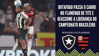 BOTAFOGO GOLEIA O FLAMENGO COM AUTORIDADE NO BRASILEIRÃO E VOLTA A LIDERANÇA DO CAMPEONATO [upl. by Mandel]