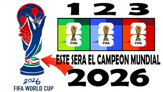 FIFA PREDICE QUIEN GANA la COPA del MUNDO en el MUNDIAL 2026 de FUTBOL [upl. by Aihtekal730]